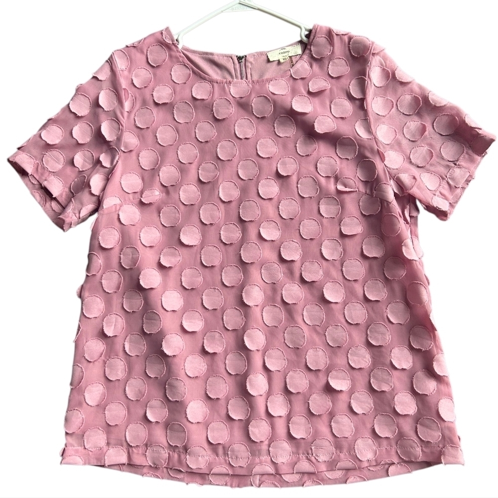 Entro Textured Dot Blouse